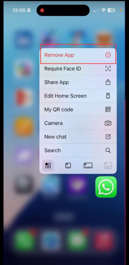 11 - Hapus aplikasi WhatsApp dari perangkat Anda
