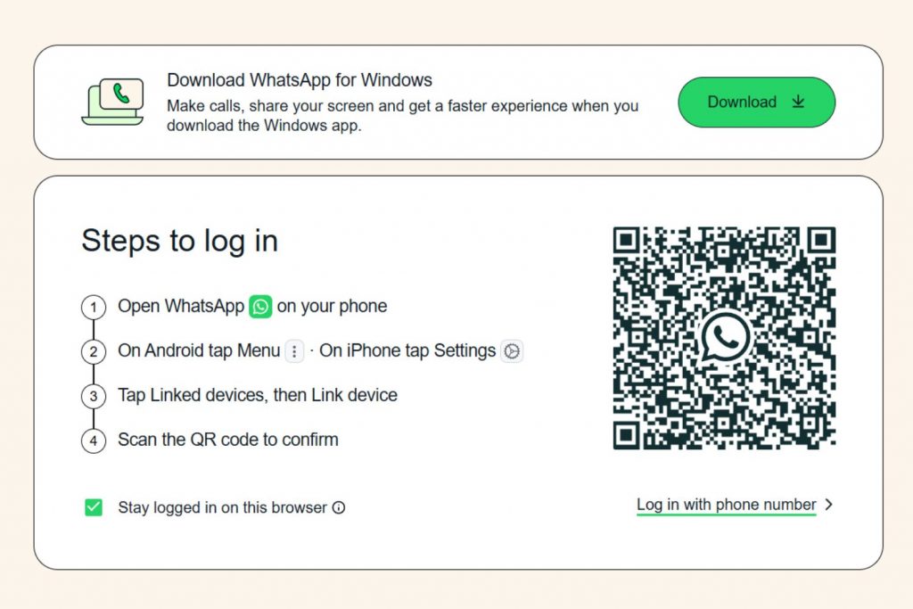 23 - Setelah itu, buka kembali WhatsApp Web di laptopPC