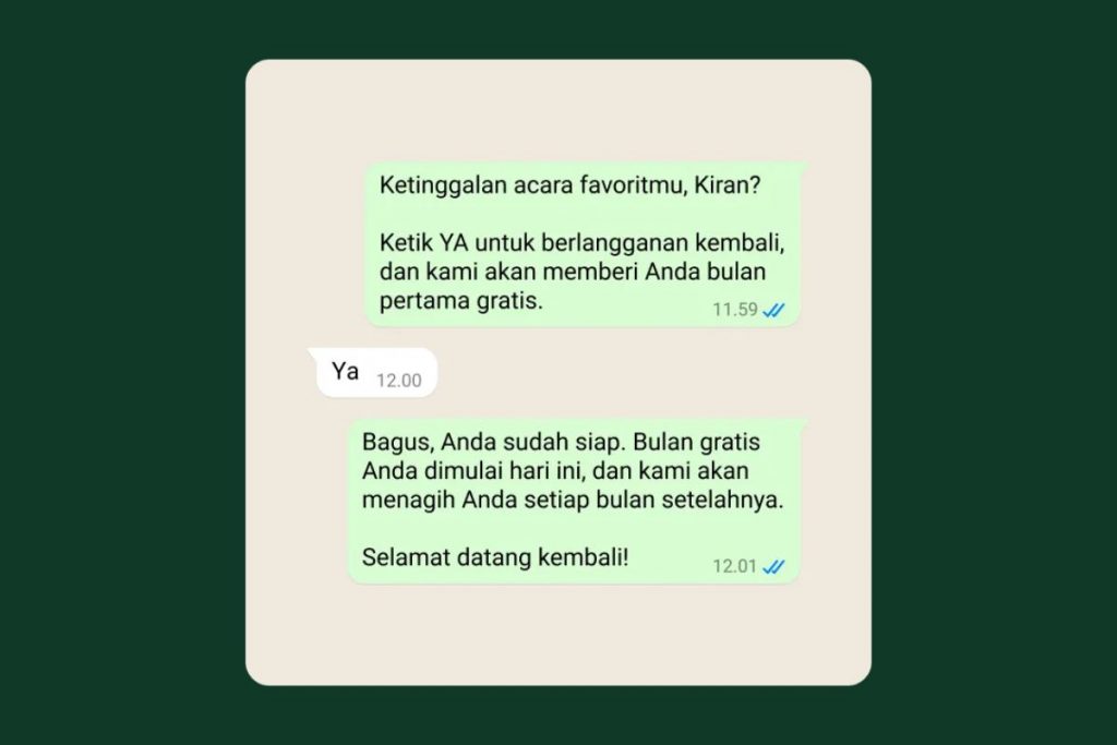 7 - Kirim Pesan Hanya Bagi Mereka yang Mengizinkan