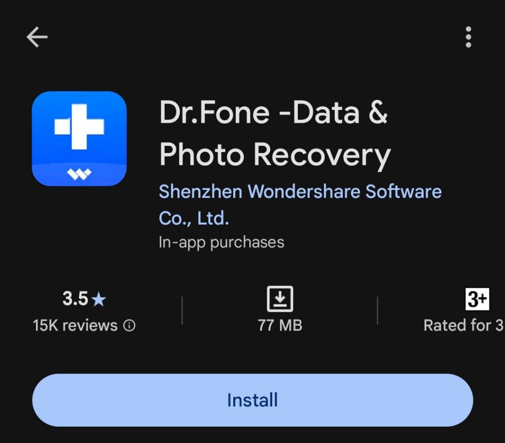 Aplikasi Dr. Fone
