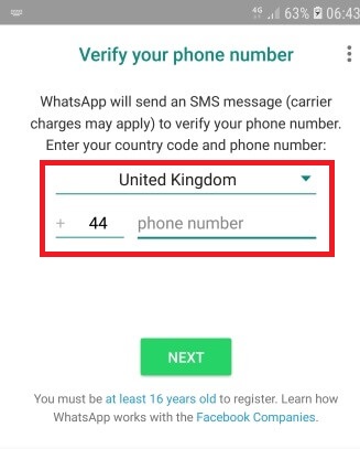 Login WA