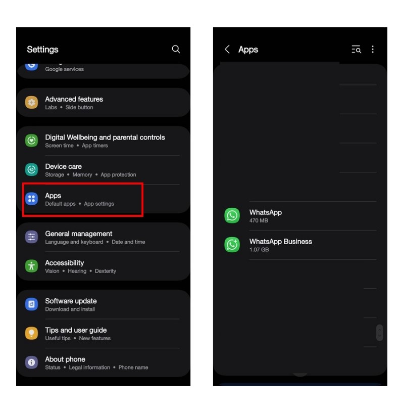 Masuk ke Pengaturan Aplikasi WhatsApp Izin