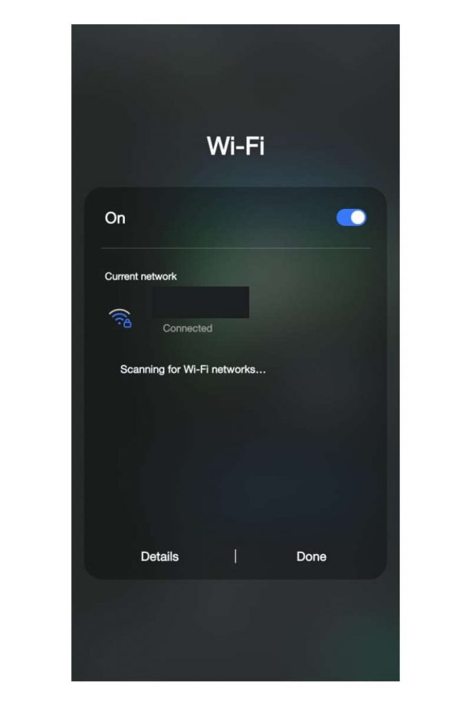 Pastikan Wi-Fi atau data seluler aktif