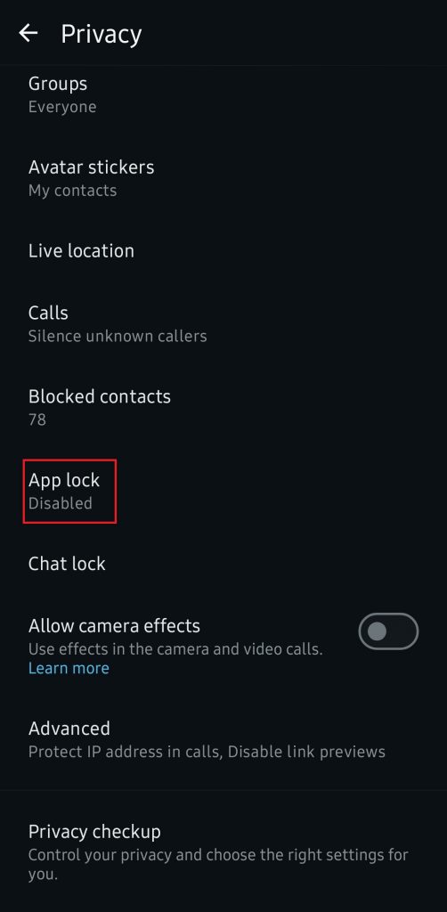 Pilih App Lock