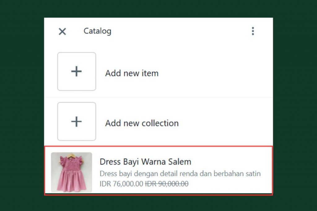 katalog produk di whatsapp web
