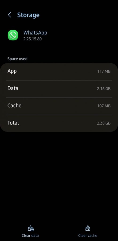klik tombol clear cache