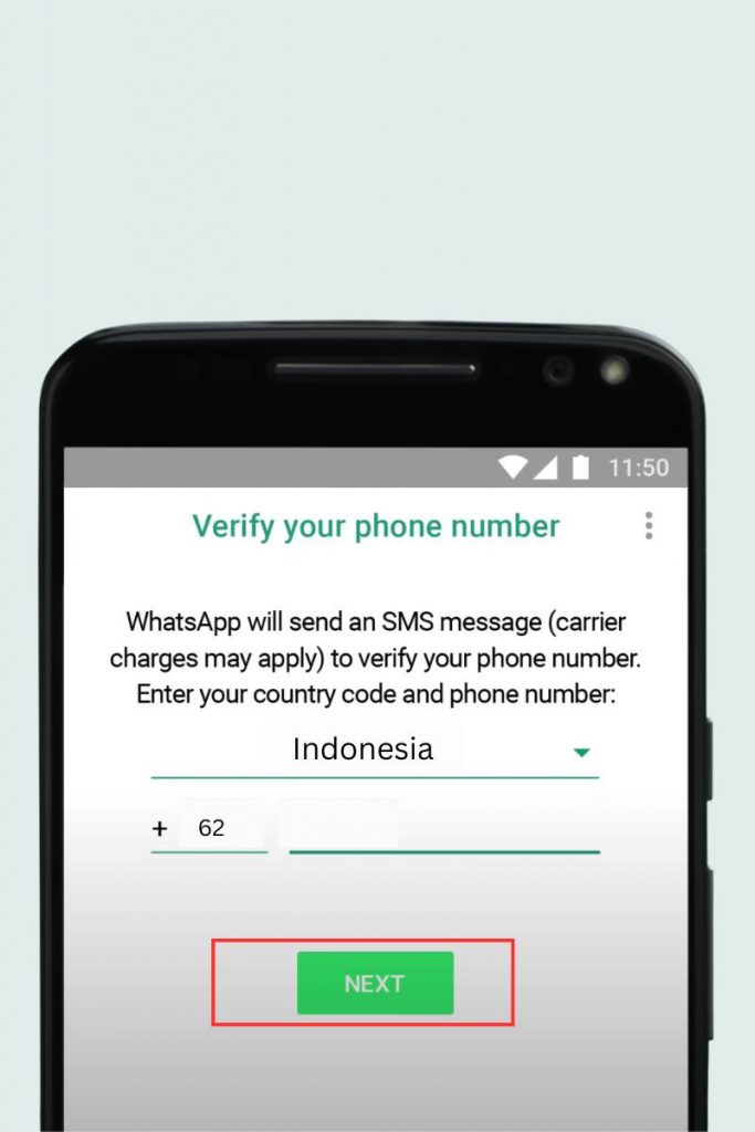 masukkan nomor HP Anda