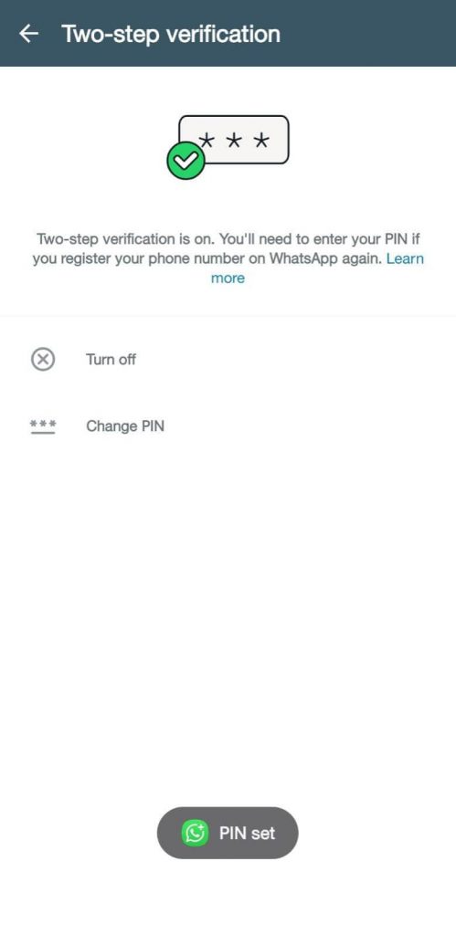 masukkan pin enam digit