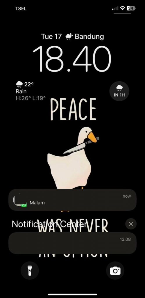 10 - Saat ada pesan masuk, jangan langsung buka WhatsApp, cukup lihat isi pesannya di lockscreen.