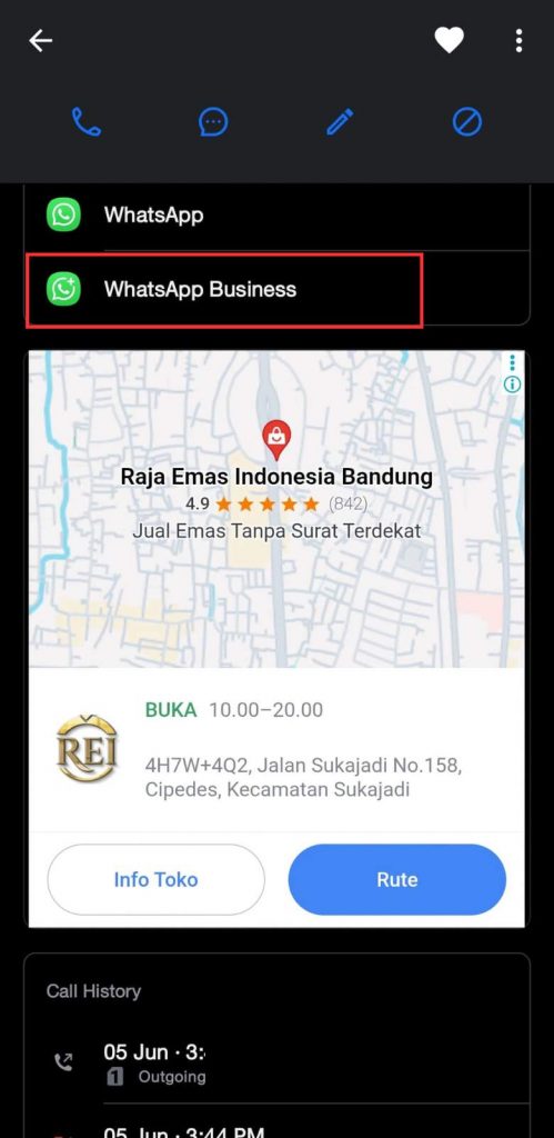 17 - Gulir ke bawah hingga menemukan ikon WhatsApp, lalu klik ikonnya