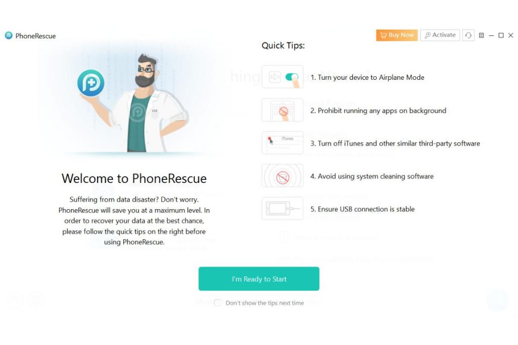 19 - Unduh dan instal PhoneRescue di komputer Anda (tersedia untuk Windows dan macOS)