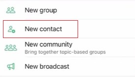 [iPhone-2] Pilih new contact