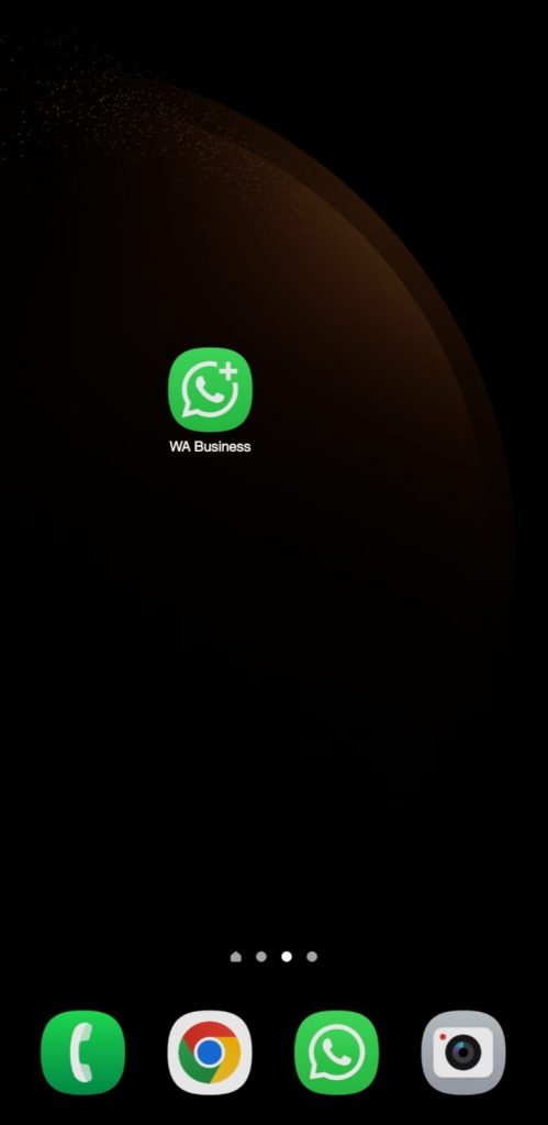 2 - Buka aplikasi WhatsApp di perangkat Anda