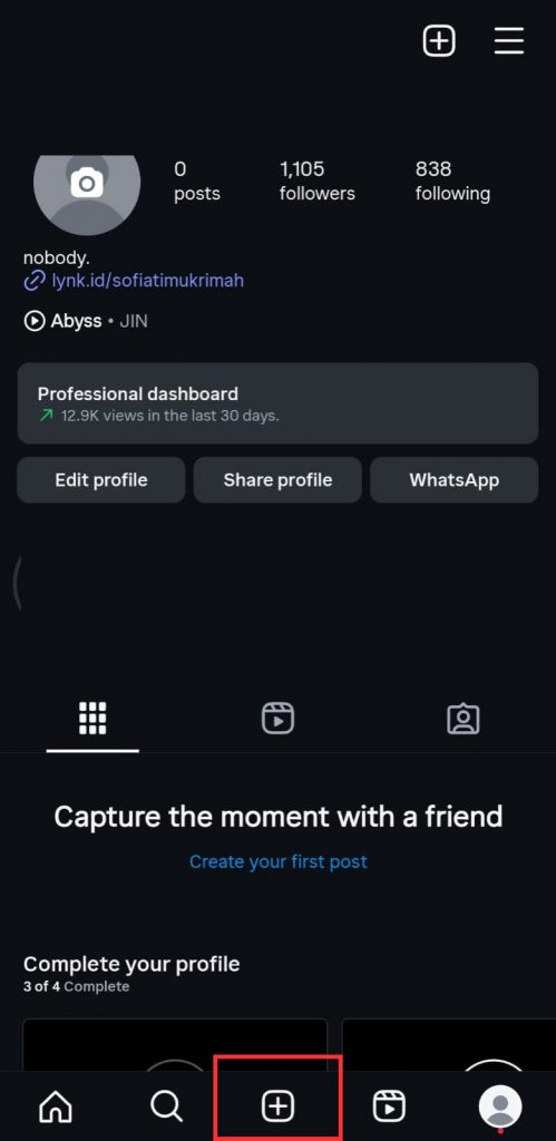 22 - Buka aplikasi Instagram