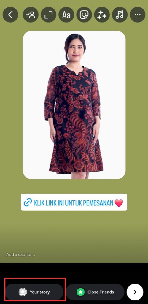 25 - Share story Anda dengan klik “Your Story” atau “Cerita Anda”