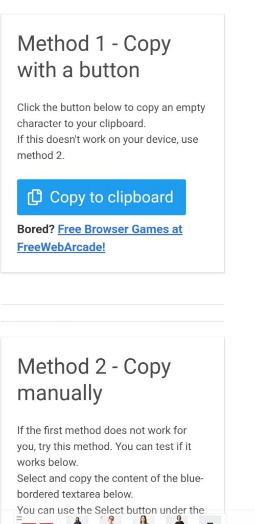 7 - Scroll ke bagian tengah halaman sampai Anda melihat tombol “Copy to Clipboard”