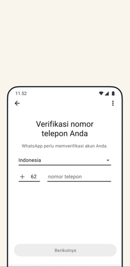 8 - Masukkan nomor telepon