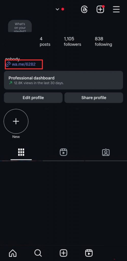 9 - Selesai! Link WhatsApp Anda sekarang bisa diklik dari profil Instagram
