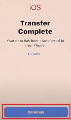 [Android to iPhone] 15. Transfer complete di iPhone