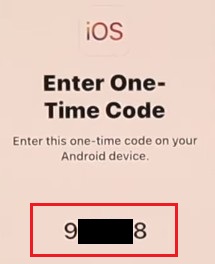[Android to iPhone] 7. Kode angka muncul di iPhone