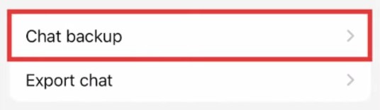 [Opsi 1] 3. Klik chat backups