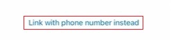 [iOS-5] Jika ingin connect ke smartphone lain, klik link with phone number instead