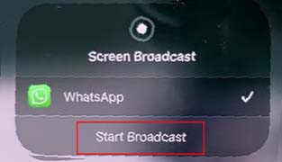 [iPhone-2] Klik start broadcast