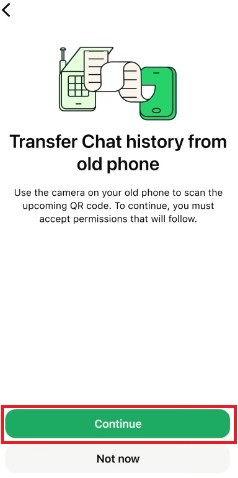 [iPhone to iPhone] 5. klik continue