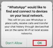 [iPhone to iPhone] 7. klik ok