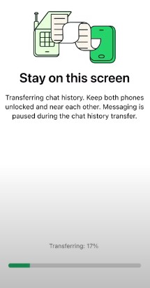 [iPhone to iPhone] 8. tampilan transfer di device lama