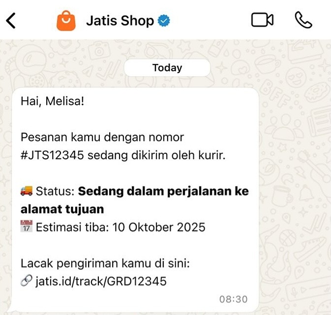 Status pengiriman