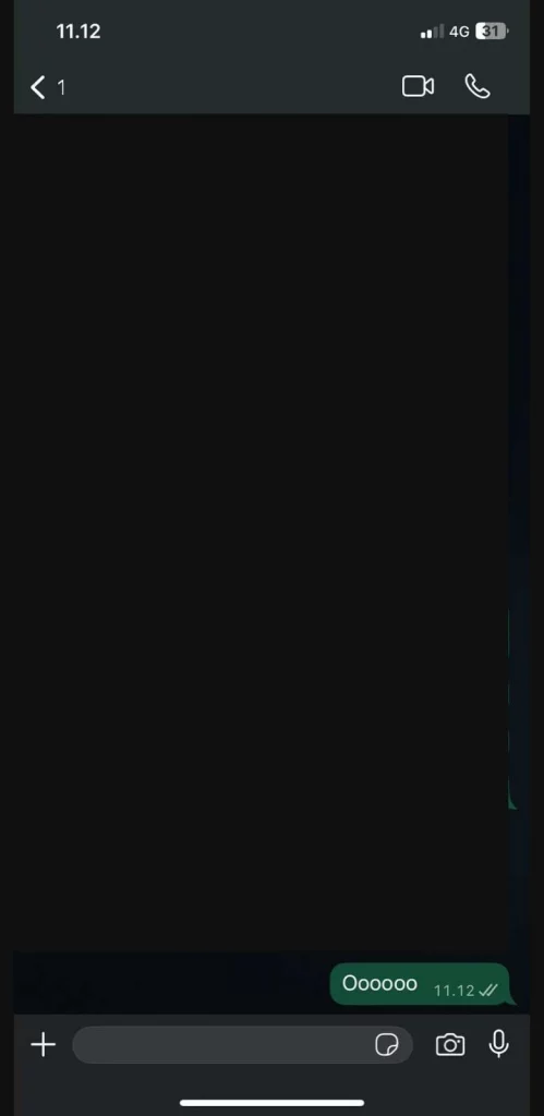 10 - Gambar screenshot dari langkah Masuk ke ruang chat yang berisi pesan yang ingin diperbarui