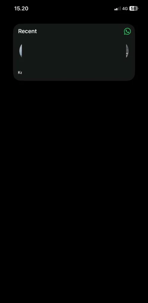 13 - Screenshot langkah di iOS - Widget telah berhasil muncul di homescreen