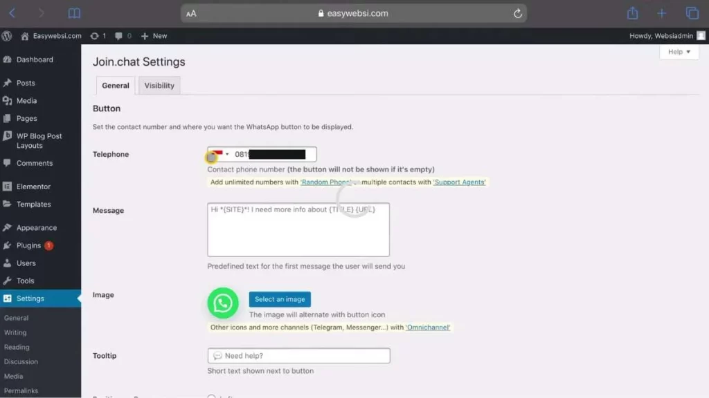 17 - Screenshot langkah di website - Klik Install, lalu Activate. Masuk ke menu pengaturan plugin tersebut