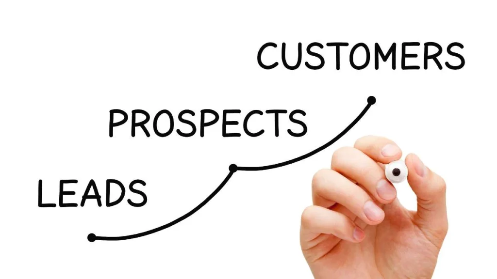 2 - Gambar ilustrasi leads prospects dan customers