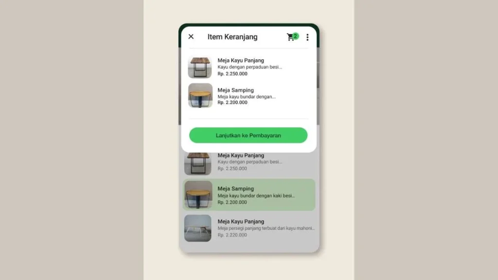 3 - Gambar screenshot katalog produk di WhatsApp
