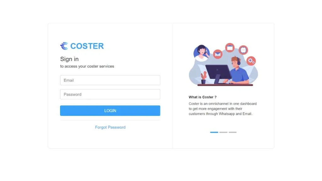3 - Gambar screenshot website dashboard coster dari Jatis Mobile