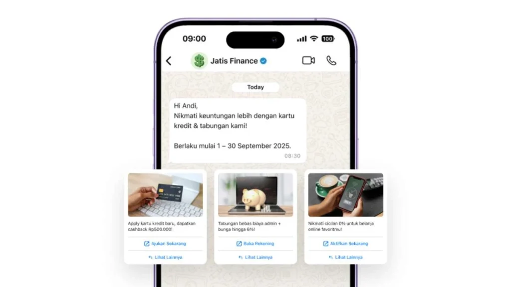 5 - Gambar ilustrasi WhatsApp broadcast dari API