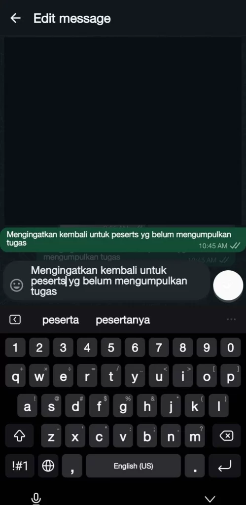 7 - Gambar screenshot dari langkah Ubah isi pesan sesuai kebutuhan Anda