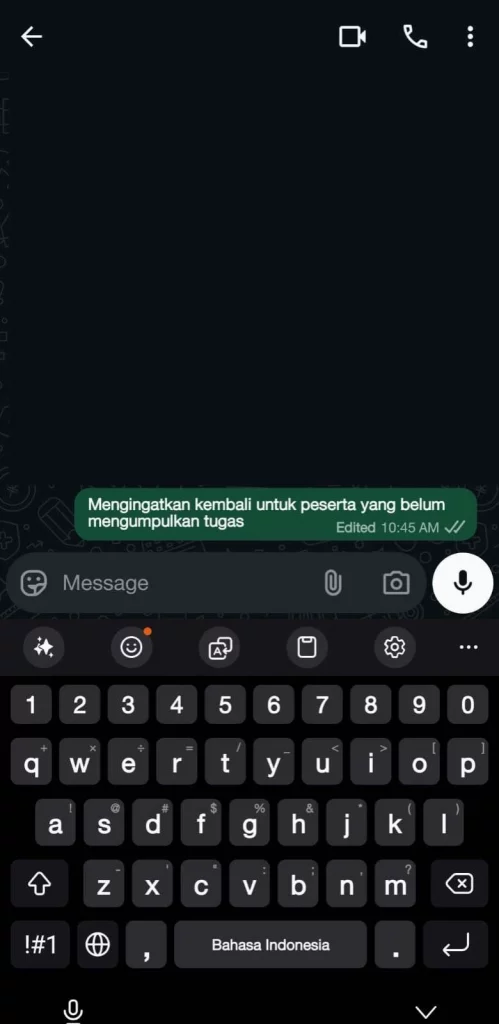 8 - Gambar screenshot dari langkah Jika sudah selesai, ketuk ikon Selesai (tanda centang di dalam lingkaran) untuk menyimpan perubahan