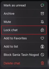 [ios-1] klik lock chat