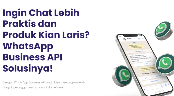 Halaman WhatsApp Business API di web Jatis Mobile