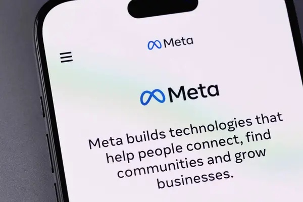 Logo Meta di layar HP