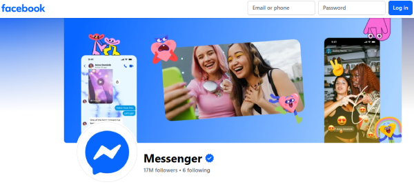 Profil resmi Messenger di Facebook