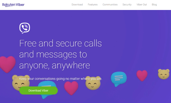 Website resmi Viber