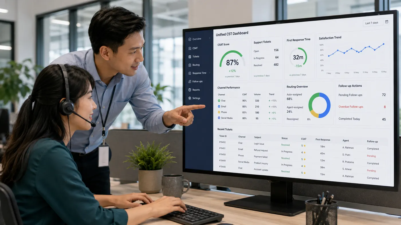 cara meningkatkan csat dengan sistem omnichannel dan dashboard customer service
