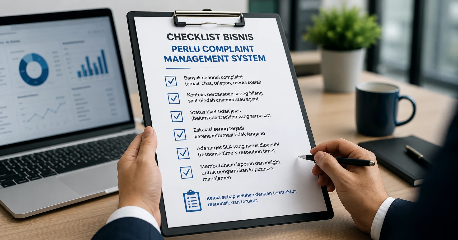 Checklist tanda bisnis perlu menggunakan complaint management system