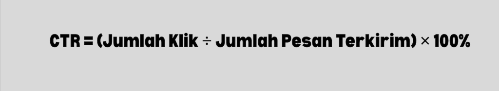 Rumus cara menghitung CTR WhatsApp
