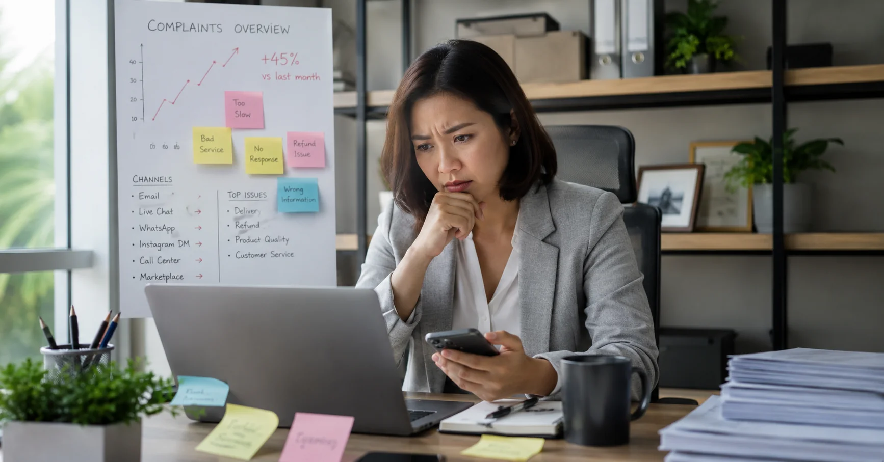 Checklist tanda bisnis membutuhkan complaint management system