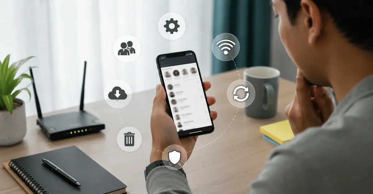 Langkah troubleshooting status WhatsApp di smartphone